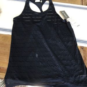 Althleta Striped Mesh High Neck Tank. NWT size xlt